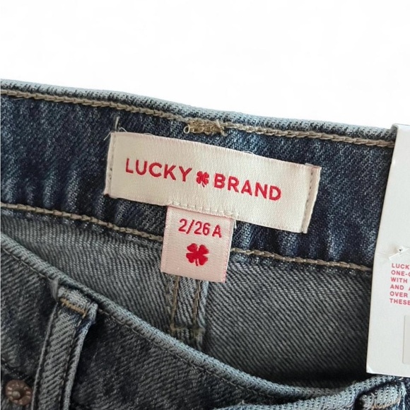Lucky Brand High Rise Blue Jeans Straight - Picture 5 of 6